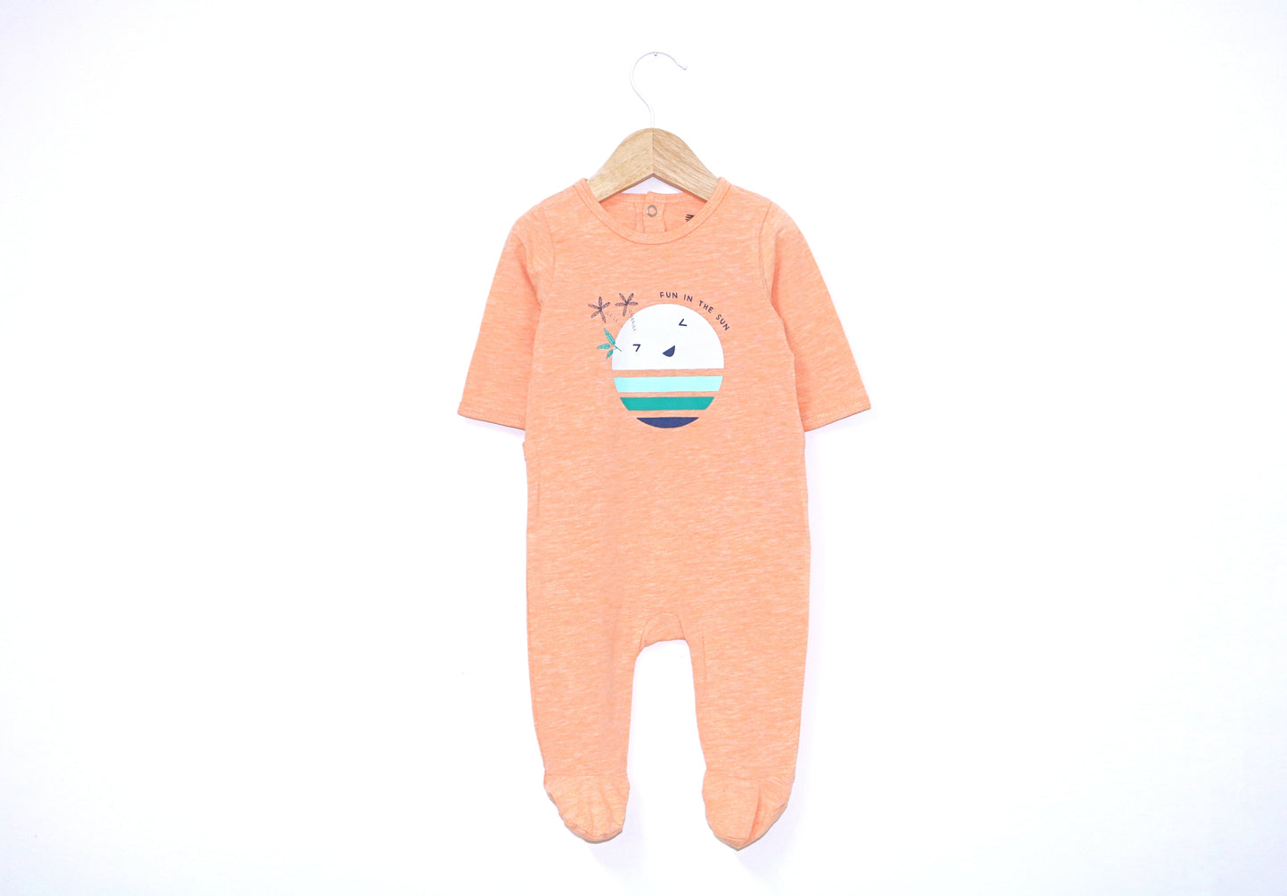 Babygrow c/ pés para Bebé Menino de 1 - 3 meses | Clobies