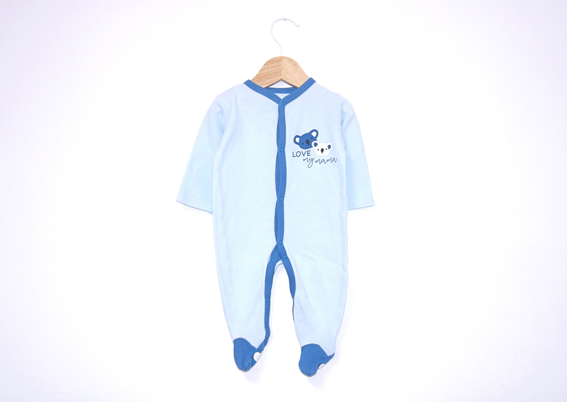 Babygrow c/ pés para Bebé Menino de 1 - 3 meses | Clobies