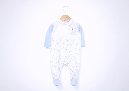 Babygrow c/ pés para Bebé Menino de 1 - 3 meses | Clobies