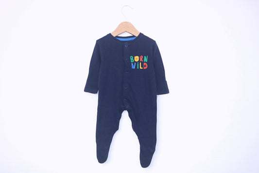 Babygrow c/ pés para Bebé Menino de 1 - 3 meses | Clobies