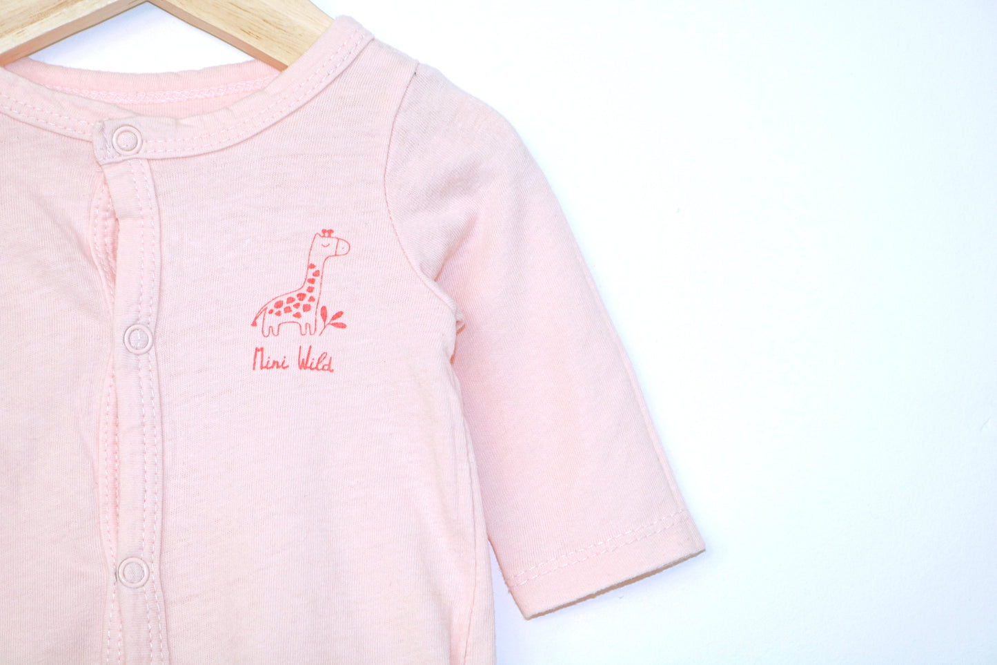 Babygrow c/ pés para Bebé Menina de 0/1 meses | Clobies