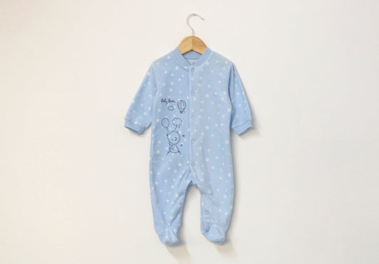 Babygrow c/ pés para Bebé Menino de 3 - 6 meses | Clobies