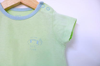 Pijama macacão manga curta para Bebé Menino de 3 - 6 meses | Clobies