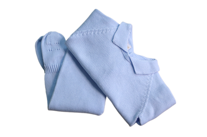 Clobies | Conjunto Malha Clássico para Bebé Menino de 0 meses