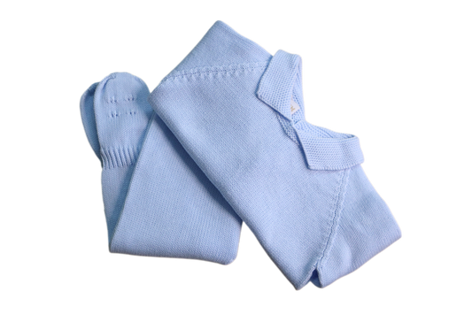 Clobies | Conjunto Malha Clássico para Bebé Menino de 0 meses