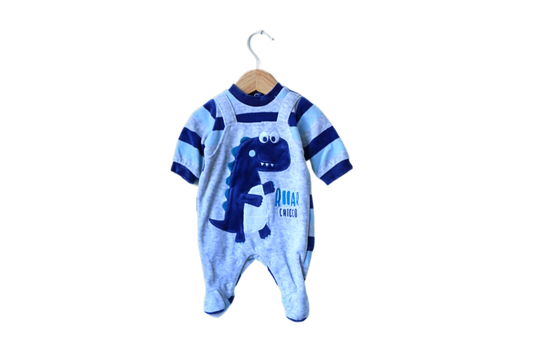 Babygrow c/ pés para Bebé Menino de 0 meses | Clobies