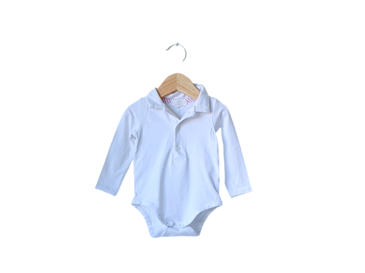 Body Polo manga comprida para Bebé Menino de 1 - 3 meses | Clobies