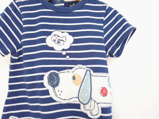 Pijama macacão manga curta ▪️ Bebé 6 - 9 meses